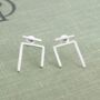 Triple Line Gold Ear Jackets, thumbnail 6 of 7
