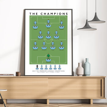 Manchester City The Champions 21/22 Poster, 3 of 8