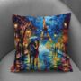 Midnight Promenade In Paris Hand Made Poly Linen Cushions, thumbnail 5 of 8