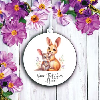 Personalised Kangaroo And Child Mother's Day Decoration, 2 of 2