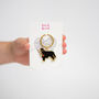 Bernese Mountain Dog Enamel Keyring, thumbnail 3 of 5