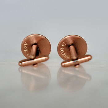 Secret Message Real Copper Cufflinks, 2 of 6