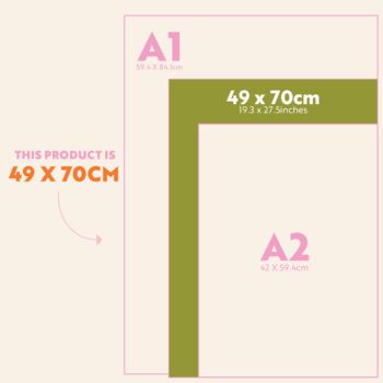 2027 Large A1 Wall Planner | Landscape | Play Nice Arches, 5 of 5