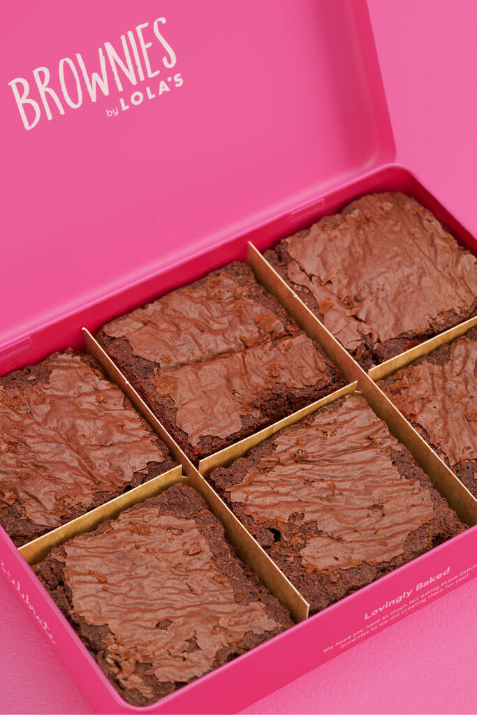 Original Chocolate Brownie Gift Box By Lola's Cupcakes