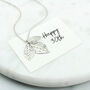 Sterling Silver 30th Birthday Leaf Necklace, thumbnail 6 of 12