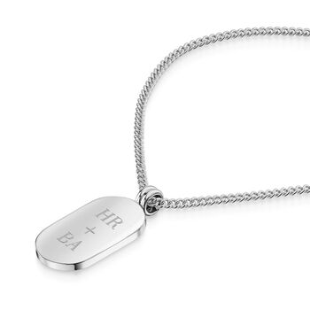 Pill Dog Tag Necklace Stainless Steel, 3 of 8