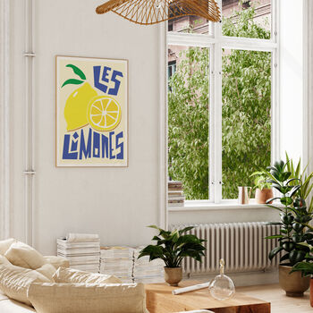Lemons Print, Food Illustration Art, 6 of 6