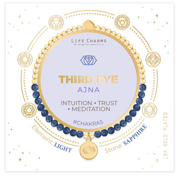 Third Eye Chakra Sapphire Bracelet, 6 of 8