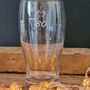 80th Birthday Bow Tie Beer Glass, thumbnail 4 of 9