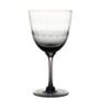 A Set Of Four Smoky Wine Glasses With Lens Design, thumbnail 2 of 2