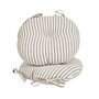Round Cotton Stripe Garden Seat Pads, thumbnail 2 of 5