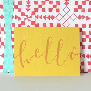 Mini Hello Card, 3 of 5