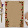 A4 Kraft Letter Writing Paper With Rabbit And Poppies, thumbnail 1 of 4