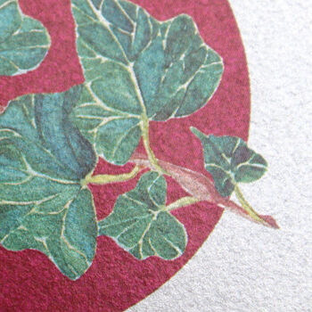 Silver Christmas Card Ivy, 2 of 5