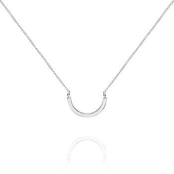 Sterling Silver Arc Necklace, 2 of 6