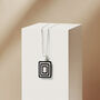 Matching Earrings And Necklace Stripey Rectangle Set, thumbnail 10 of 12