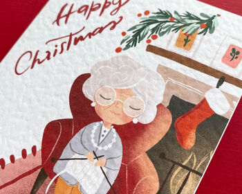 Christmas Greetings Card For Grandma, 7 of 8