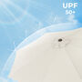 Beige Rotation Large Outdoor Garden Patio Parasol, thumbnail 4 of 7
