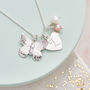 Personalised Silver Butterfly Charm Necklace, thumbnail 2 of 7