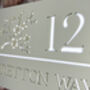 Personalised Blossom Design House Acrylic Number Sign, thumbnail 3 of 6