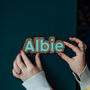 Personalised Children's Name Plaque Bold Font, thumbnail 6 of 6
