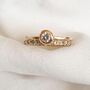 Diamond Solitaire Ring On 18ct Gold, thumbnail 1 of 4