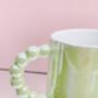 Glazed Pearl Ceramic Mug Green, thumbnail 2 of 4