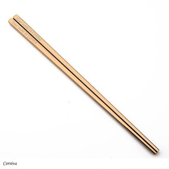 Personalised Rose Gold Stainless Steel Chopsticks, 3 of 7