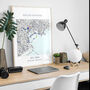 'Where We Met' Personalised Location Map Print, thumbnail 7 of 12