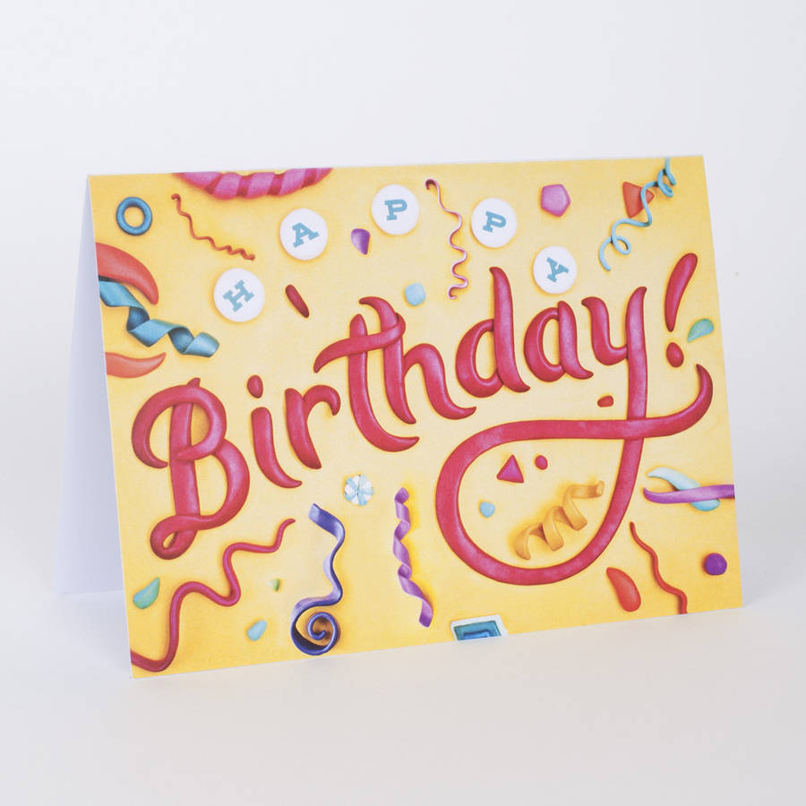 Birthday Icing Greetings Card By Evermade | notonthehighstreet.com