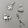 Set Of Three Sterling Silver Charms, thumbnail 4 of 7