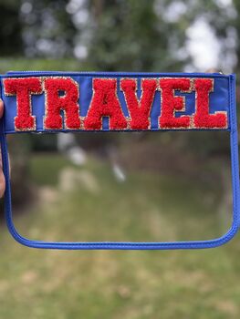 Personalised Clear/Transparent Patch Pouch, 7 of 12