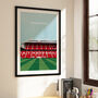 Manchester Utd Print Gift Contemporary Stadium Art, thumbnail 3 of 8