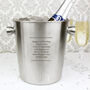 Any Message Personalised Ice Bucket, thumbnail 2 of 3