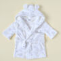 Personalised Plush Baby Dressing Gown With Elephants, thumbnail 1 of 5