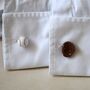 Baseball And Glove Cufflinks | 316 L Stainless Steel Sports Gift For Men, thumbnail 2 of 7