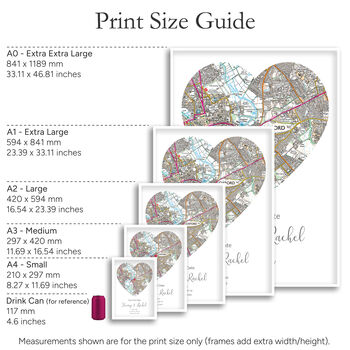 Where We Met Ordnance Survey Explorer Personalised Map Print Couples Valentines Gift, 9 of 12