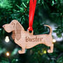 Basset Hound Personalised Dog Wooden Decoration, thumbnail 3 of 6