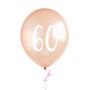 Five Rose Gold 60 Party Balloons, thumbnail 2 of 2