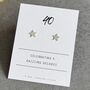 40th Birthday Gift Sterling Silver Star Earrings, thumbnail 1 of 5