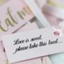 D I Y 'Eat Me' Wedding Favour Labels Personalised, thumbnail 3 of 6
