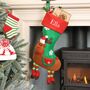 Personalised Children's Reindeer Christmas Stocking, thumbnail 1 of 6