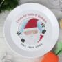 Personalised Santa Christmas Eve Mince Pie Plate, thumbnail 1 of 2