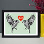 Personalised Lovebirds Gift Print, thumbnail 3 of 7
