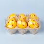 G Decor Set Of Six Easter Egg Candles Yellow, thumbnail 7 of 7