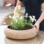 Marbury Round Rattan Table Planter, thumbnail 3 of 8