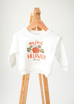 Child's 'My First Halloween' Embroidered Sweatshirt Jumper Personalised With Child's Name, 2 of 6