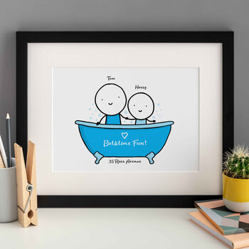 Personalised Family Bath Print, 4 of 8