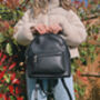 Personalised Vegan Leather Mini Backpack, thumbnail 2 of 6