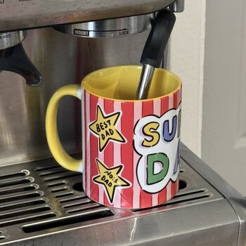Super Dad Mug – Colourful Father’s Day Gift For Him, 5 of 5